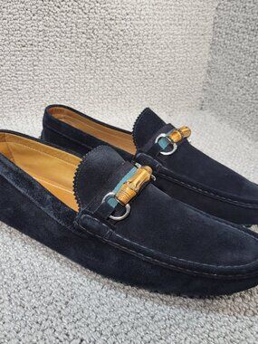 Gucci | Shoes | Gucci 8 Blue Agata Lambskin Leather  display picture 2